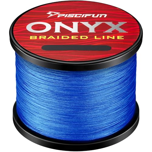 Piscifun Onyx Braided Fishing Line Advanced Superline Braid Lines 150Yd 6lb Blue - Image 1