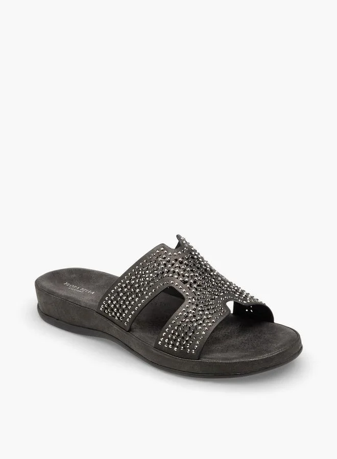 Flora Bella By Shoexpress Flora Bella Women Embellished Slip-On Sandals