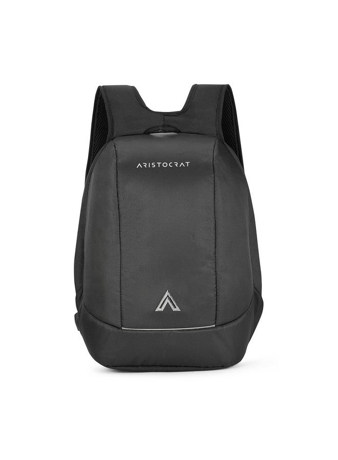 أرستوكرات حقيبة ظهر أريستوكرات للكمبيوتر المحمول سعة 22 لترًا مع غطاء واقٍ من المطر، وحجرة واسعة مضادة للسرقة، ومنفذ شحن USB، وجيب لبنك الطاقة، ومتوافقة مع الأجهزة اللوحية | أسود | واقي - Image 1