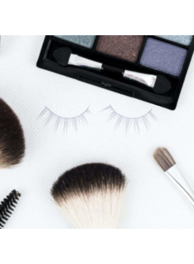 Kare Kind White False Eyelashes - Lightweight and Natural Looking Fake Extensions - Ideal for Cosplays, Masquerades, Costume Parties, Photoshoots - Easy to Apply -2 Pairs - Image 4