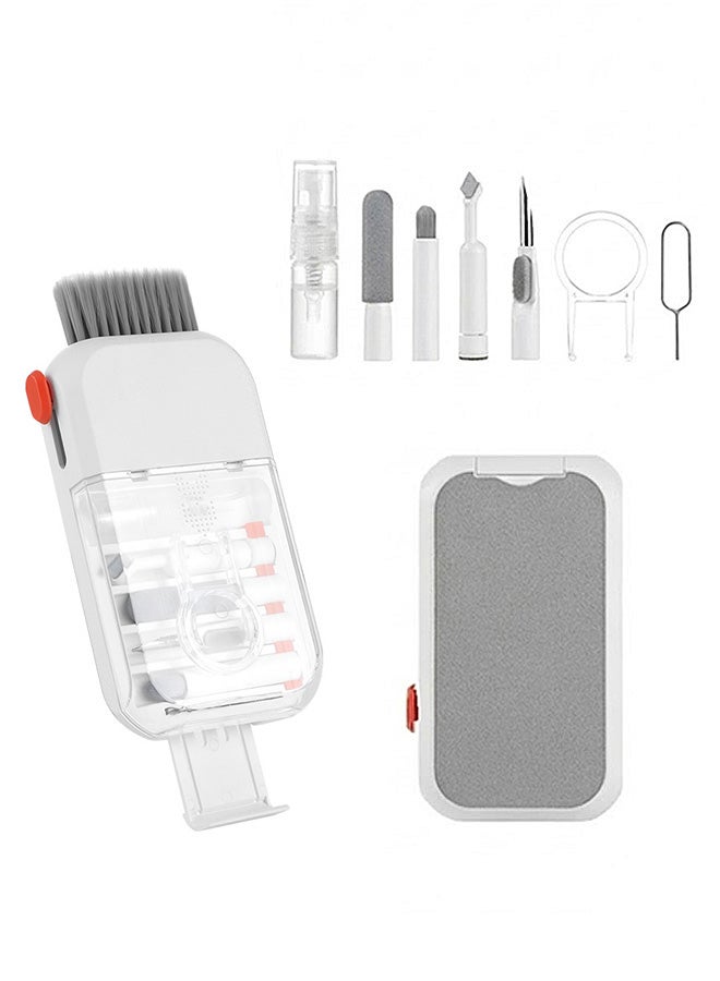 SJet 14 in 1 Electronic Cleaning Kit, Keyboard Cleaner, Multi-Functional Tool for PC, Laptop, Monitor, Earbuds, Phone & Bluetooth Earphones, Portable (White) - Image 1
