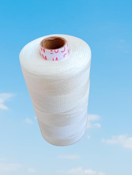 Hookcart Nylon Yarn Thread for Beads and Jewellery Making, White, Pack of 1 - Image 3