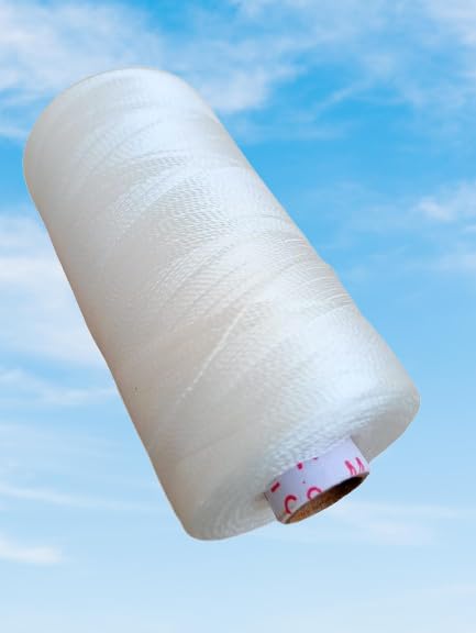 Hookcart Nylon Yarn Thread for Beads and Jewellery Making, White, Pack of 1 - Image 4