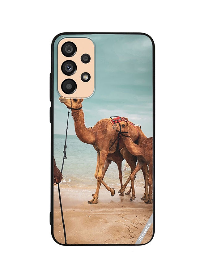 VR CREATIVE Protective Case Cover For Samsung Galaxy A33 5G Merry Camel Design Multicolour - Image 1