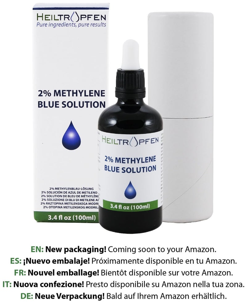 Heiltropfen High-Concentration 2% Methylene Blue Solution 3.4 fl oz (100 ml) | Ultra-High Purity | USP Pharma Grade | Third-Party Tested | Formaldehyde-Free | Glass Bottle | Heiltropfen® - Image 5