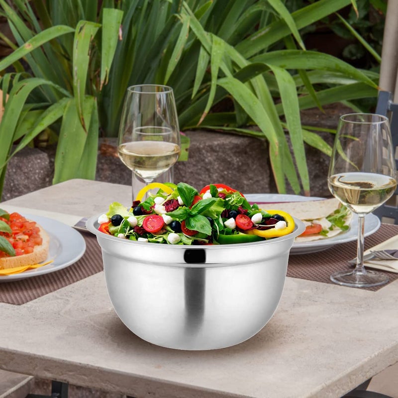 Shri & Sam Shri & Sam Stainless Steel Mixing Bowl, 21cm, Silver  - Image 2