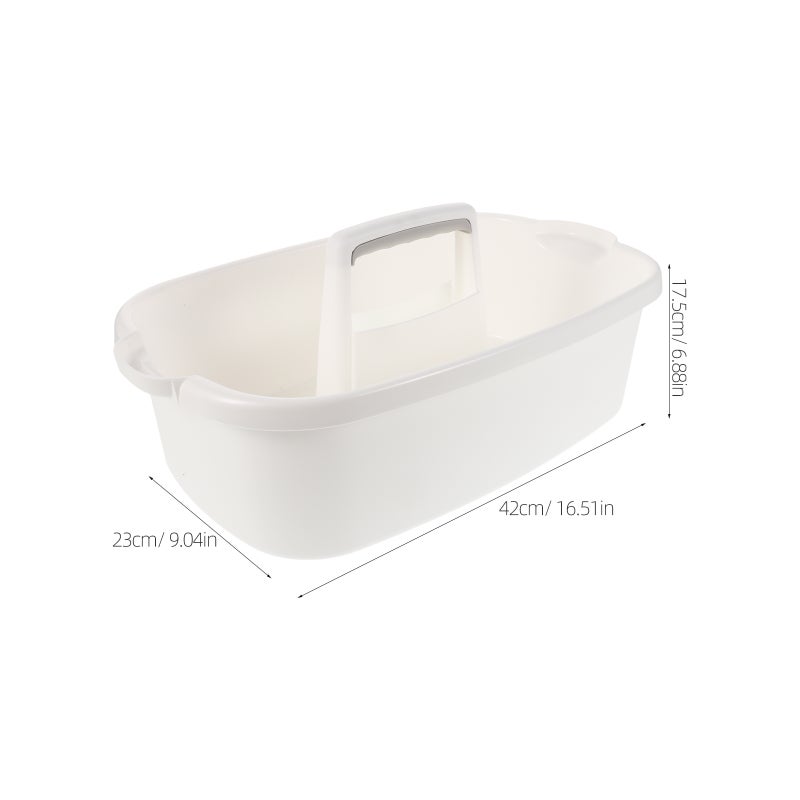 Large Cleaning Supplies Basket Portable Shower Basket Supply Organizer with Handle Bucket Tool Storage for Bathroom Bedroom Kitchen College Dorm - Image 3