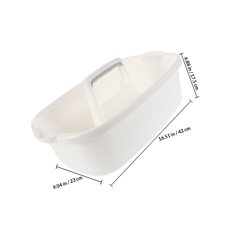 Large Cleaning Supplies Basket Portable Shower Basket Supply Organizer with Handle Bucket Tool Storage for Bathroom Bedroom Kitchen College Dorm - Image 2