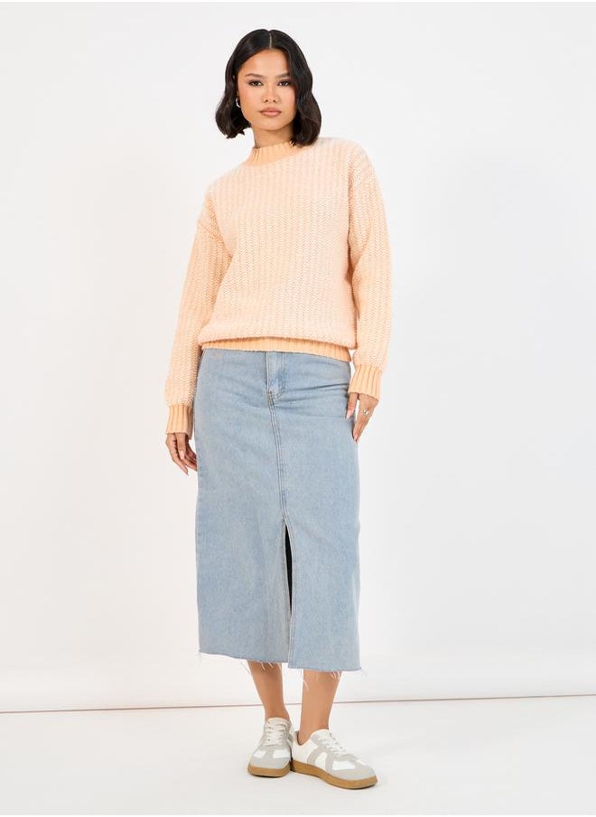 Styli - Regular Fit Regular Length Mixed Yarn Sweater - Image 1