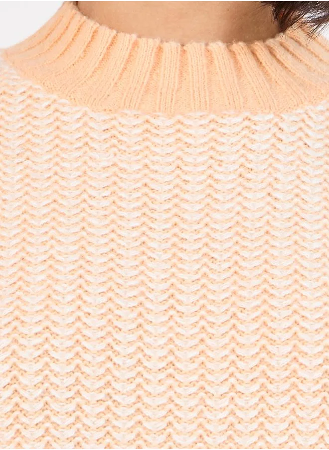 Styli Regular Fit Regular Length Mixed Yarn Sweater