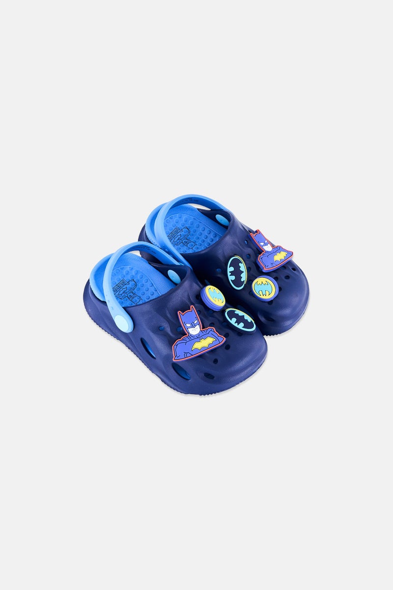 Batman Toddlers Boy Batman Sling Back Clogs, Navy - Image 4