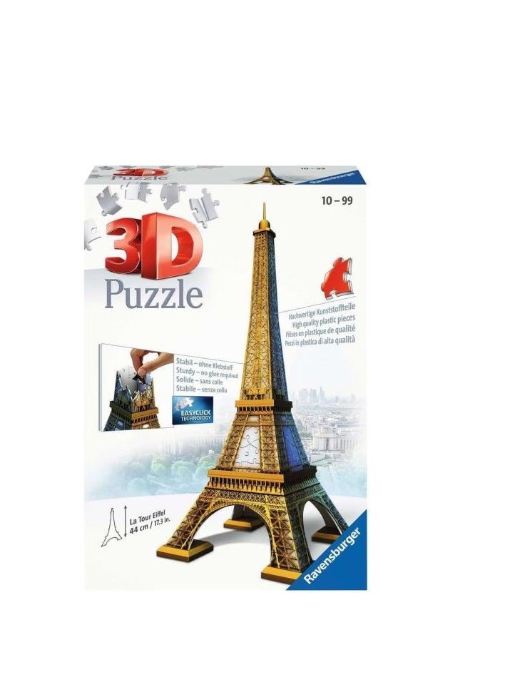 Ravensburger Ravensburger 3D Puzzle Eiffel Tower - 216 Piece - No:12556  - Image 1