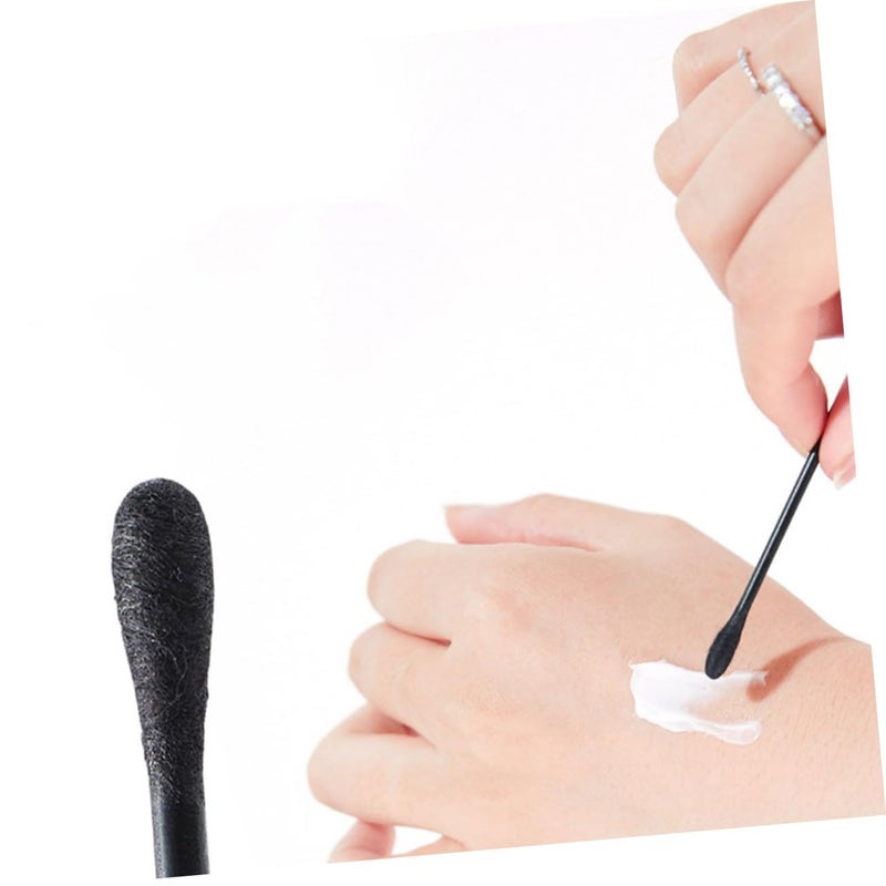 أعواد تنظيف محترفة للكحل 200 قطعة مسحات قطنية للمكياج والمنزل - Image 3