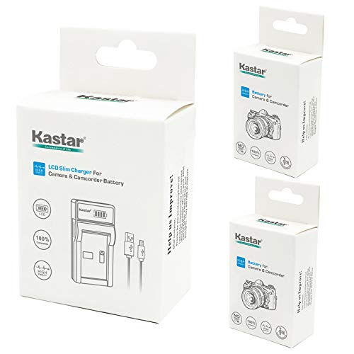 Kastar Battery (X2) & LCD Slim USB Charger for Sony NP-FH50 NP-FH40 NP-FH30 NP-FP50 NP-FP51 and Sony A230 A290 A390 DSC-HX1 HX100 HX100V HX200 HX200V HDR-TG1E TG3 TG5 TG7 Camera - Image 5