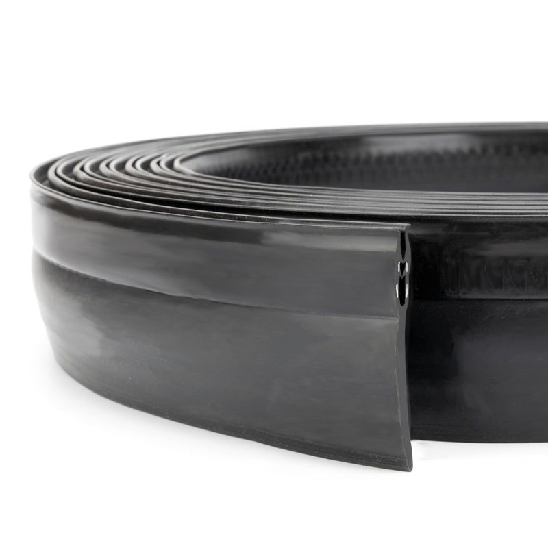 Qagea 018546 RV Slide Out Clip Rubber Seal Weather Stripping with 2 Wiper is Suitable for RV Camper Door Window Channel 25 Ft