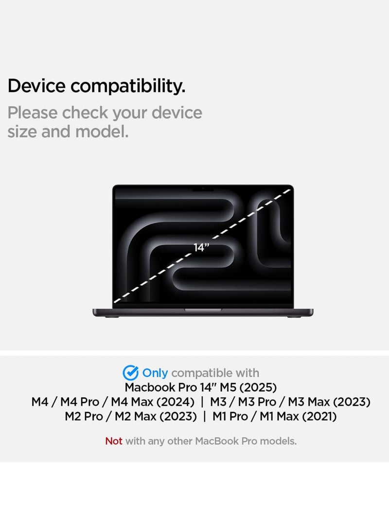 2 Pack Apple Macbook Pro 14 inch M3 Pro Chip Tempered Glass Screen Protector | HD Scratch Resistant, High Transparency, Delicate Touch, Anti-Explosion, Bubble-Free | Easy Installation for Apple Macbook  Pro 14 inch M3 Pro Chip - Clear - Image 4