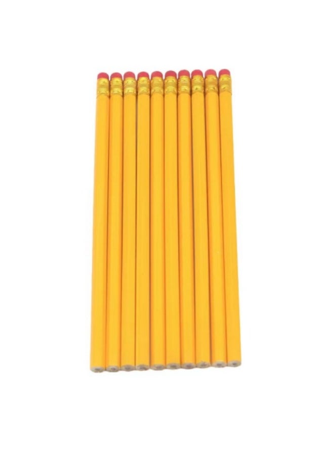 Generic - 10-Pack Pencil With Eraser Head HB Pencil Set Sketch Drawing Pencil Primary School Student Writing Pen - Image 1