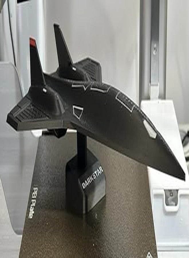3D CRAFT Dark Star SR-71 Scale Model Aircraft, 3D Printed Display Piece with Stand, Black - Image 4