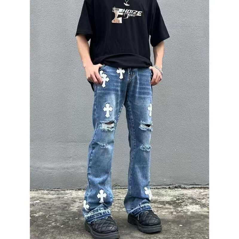 Unisex Casual Daily Denim Jeans - Image 1