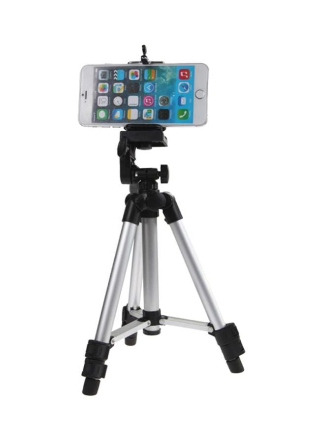 MARGOUN Universal Portable Mobile And Camera Tripod Stand Silver/Black - Image 2
