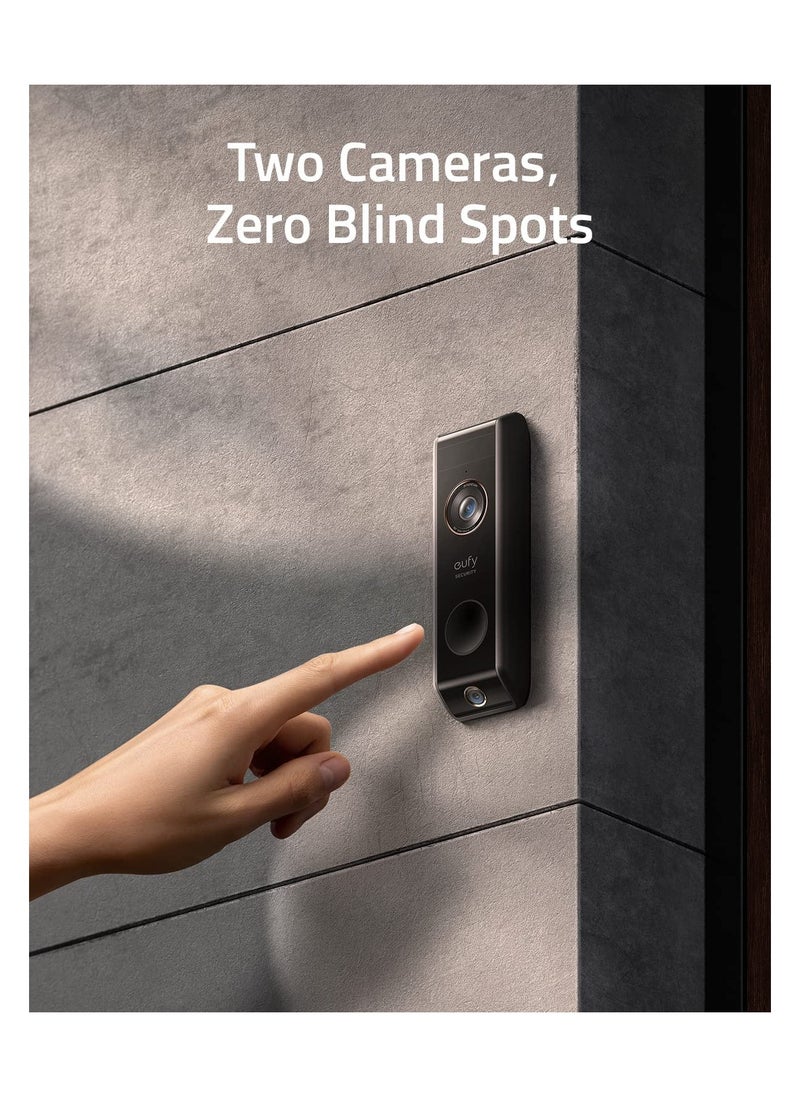 eufy - Security Video Doorbell Dual Camera (Battery-Powered) with Homebase, Dual Motion Detection, Package Detection, 2K HD, No Monthly Fee, 16GB Local Storage - Image 1