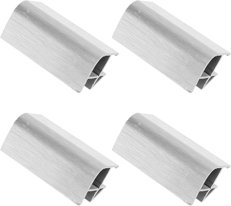Kisangel 4Pcs White Corner Protectors for Furniture Edge Guards Cabinet Bottom Gap Stopping Rack - Image 2