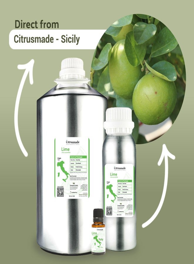 Nature Packaged Lime Essential Oil - Direct from Citrusmade in Sicily- Pure Essential Oils for Diffusers and Aromatherapy in The Mediterranean - 100% Pure Therapeutic Grade (15ml) - Image 3