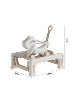 FULL JOY Rocking Horse With Backrest For  Toddler Baby  With Detachable Balance Board And Footrest 3*1  - Image 5
