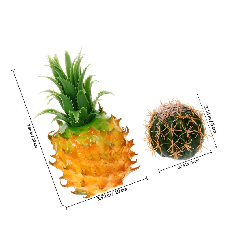 2pcs Car Antenna Topper Auto Antenna Topper Pineapple Shape Auto Mirror Dangler Supply - Image 2