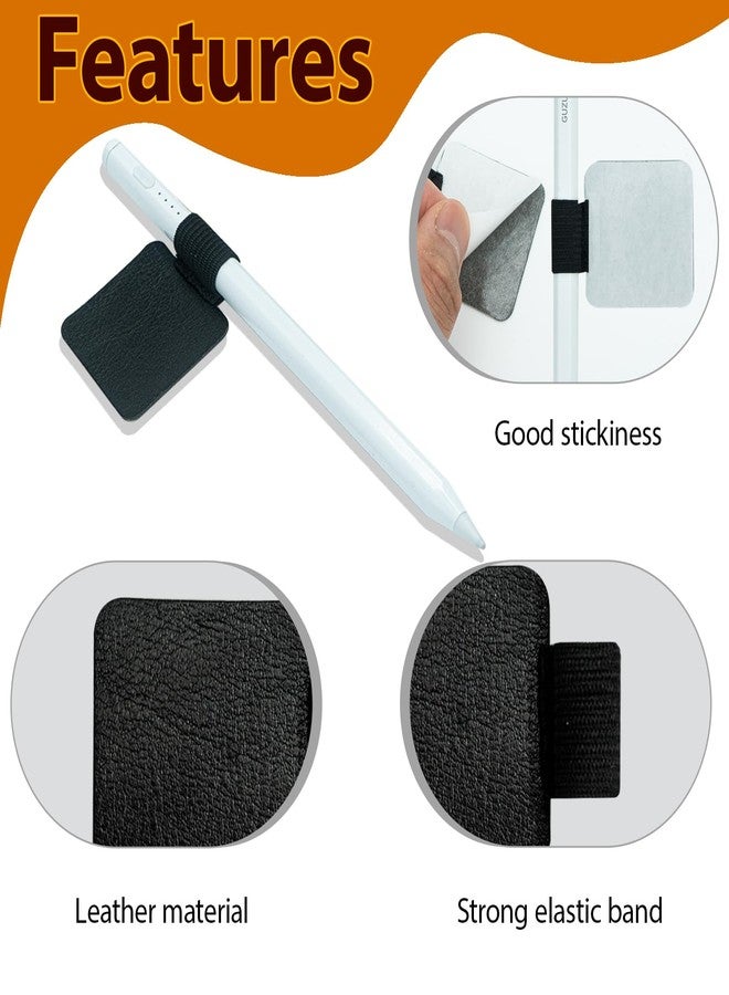KEUYE Stylus Holder for Phone Notebooks Journals Planners Tablet Case,2PCS Self Adhesive Stylus Holder for ipad Laptop Tablet,Black - Image 4