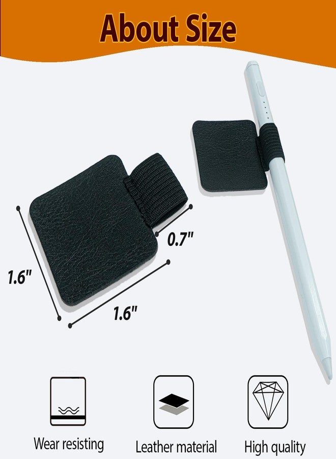 KEUYE Stylus Holder for Phone Notebooks Journals Planners Tablet Case,2PCS Self Adhesive Stylus Holder for ipad Laptop Tablet,Black - Image 3