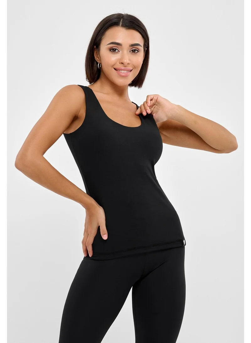 Bona Fide Bra Vest Black Vest Sport Gym T-Shirt for Women | Best Price UAE