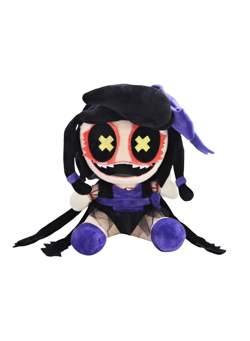 25cm Purple With Glasses Girl Plush Toy Cute Game Surrounding Doll Stuffed Doll Toy, Boy Girl Gift - Image 1