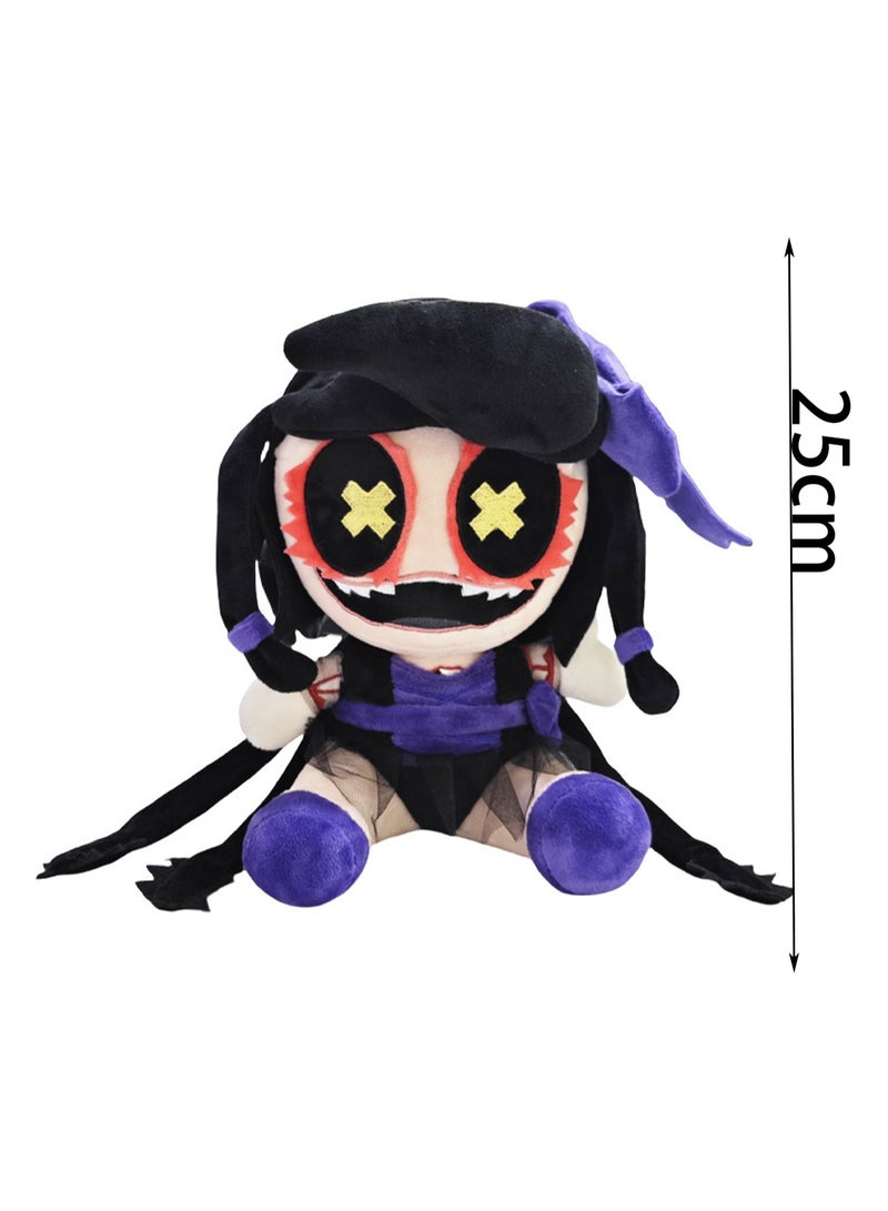 25cm Purple With Glasses Girl Plush Toy Cute Game Surrounding Doll Stuffed Doll Toy, Boy Girl Gift - Image 2