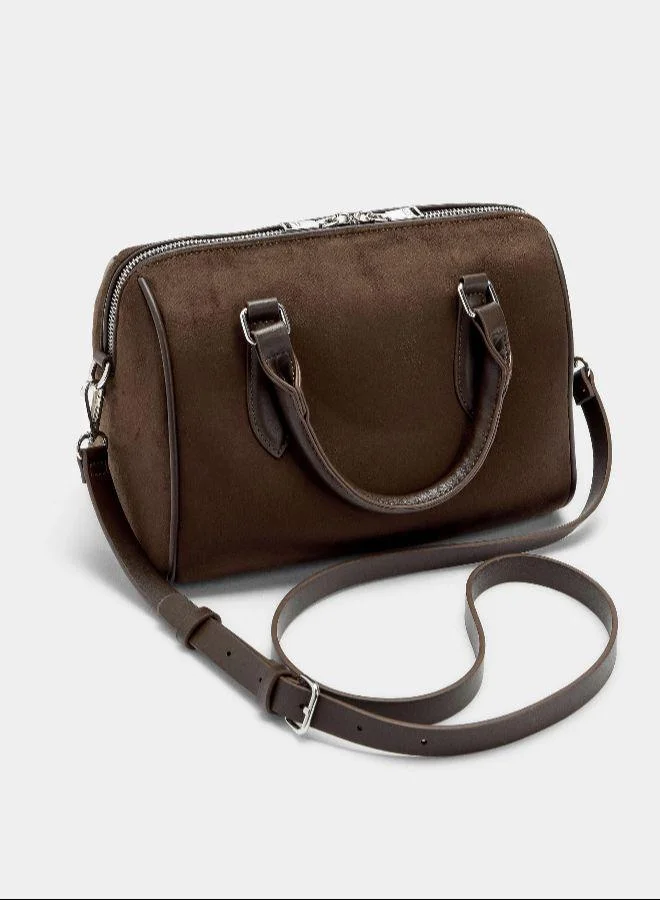 PARFOIS Brown Leather-effect tote bag for Women | Best Price UAE