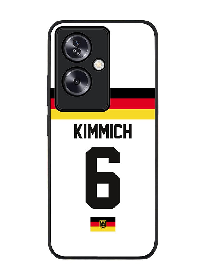 Stylizedd Rugged Black Edge Case for Oppo A79 5G, Slim fit Flexible Case Cover - Football Team - Germany, Player Name - Kimmich - Image 1