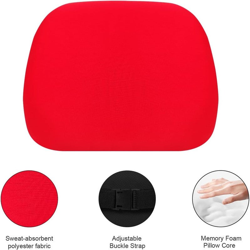 Memory Foam Headrest Pillow for Car Seat – Ergonomic Neck & Head Support Cushion with Adjustable Strap, Universal Fit for Car, SUV & Office Chair Use - Image 2