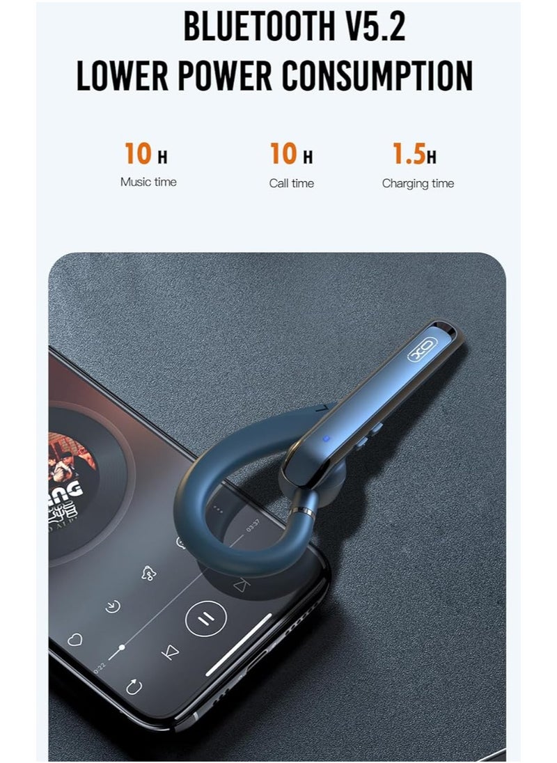 XO - XO XO-BE32 On-Ear Bluetooth Headset with Active Noise Cancellation, Black - Image 1