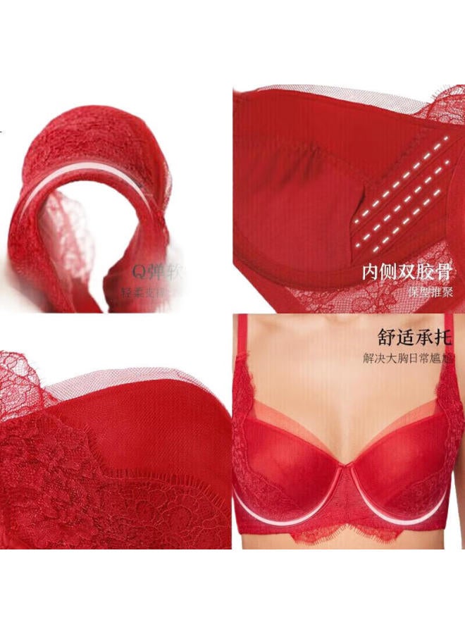 Aimer Women'S Bra, Minimizing For Large Push-Up, Comfortable, Lace, Romantic, Qimeng Am127611, Pink, C75 - Image 3