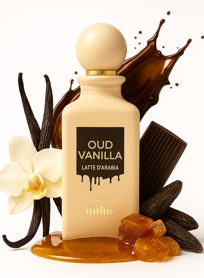 maison milan Oud Vanilla Latte D'Arabia 90ml Unisex perfumes - Image 1