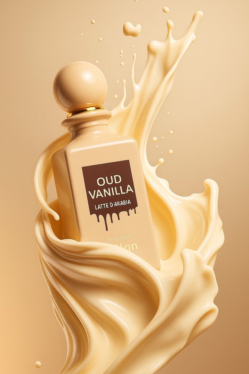 maison milan Oud Vanilla Latte D'Arabia 90ml Unisex perfumes - Image 2