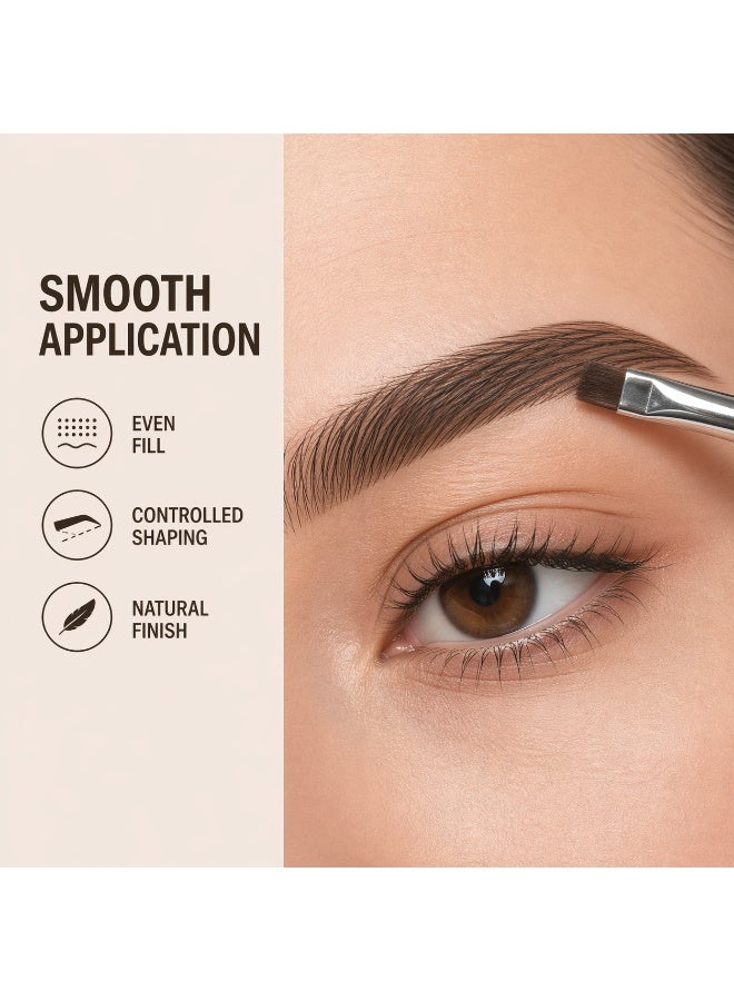 Angled Eyebrow Brush – Precision Brow Shaping Brush for Pomade, Gel & Eyeliner Application - Image 1