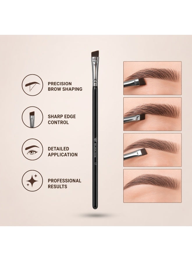 Angled Eyebrow Brush – Precision Brow Shaping Brush for Pomade, Gel & Eyeliner Application - Image 4