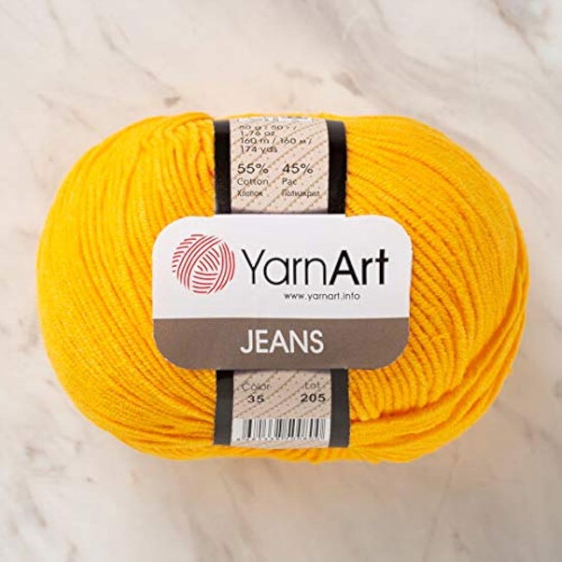 YarnArt 55 Cotton 45 Acrylic YarnArt Jeans Sport Yarn 1 SkeinBall 50 gr 174 yds 3