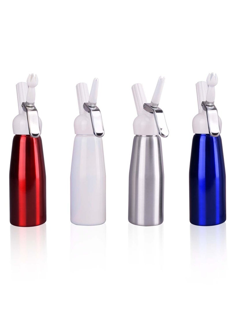 MARK STORE - Whipped Cream Dispenser, Aluminium Cream Whipper with 3 Decorating Nozzles 500ML Cream Charger Dispenser for Cake Cheese Dessert - Image 1