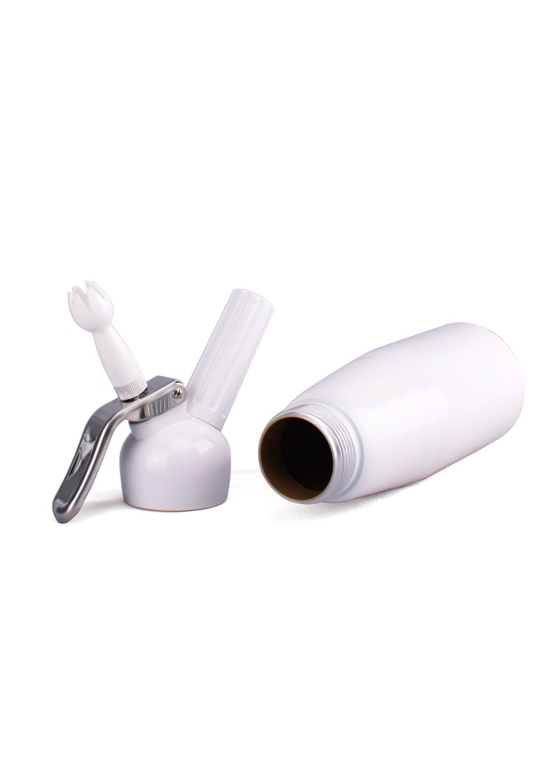 MARK STORE - Whipped Cream Dispenser, Aluminium Cream Whipper with 3 Decorating Nozzles 500ML Cream Charger Dispenser for Cake Cheese Dessert - Image 1