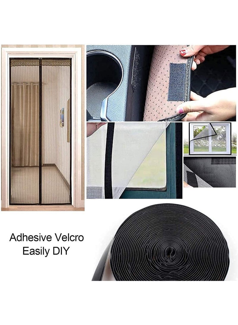 Generic Adhesive Hook and Loop Tape, 8 m Extra Strong Double-Sided Sticky Tape, Self-Adhesive Sticky Back Fastening Tape, 20 mm Wide,Black  - Image 3