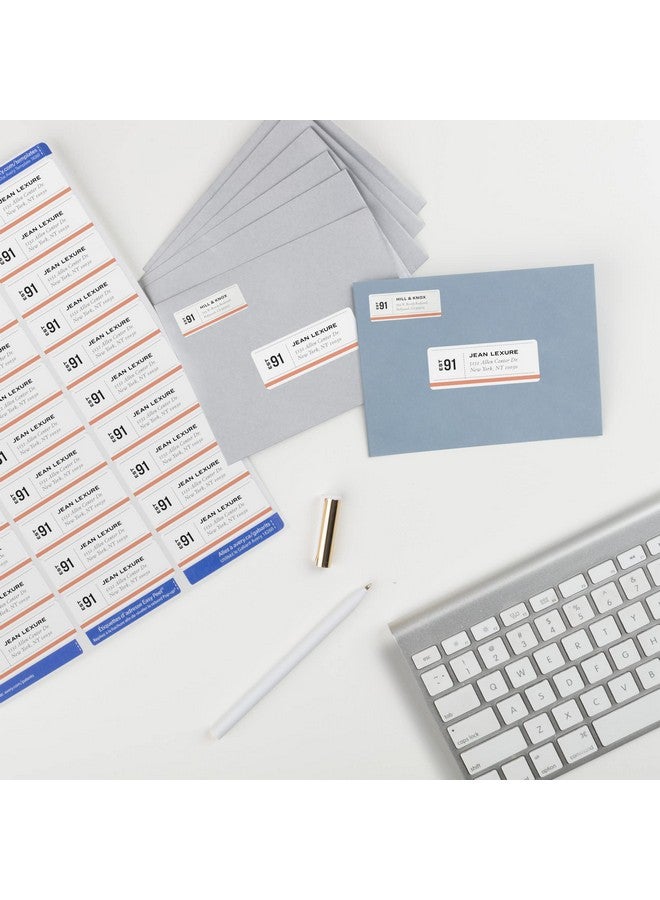 افيري ملصقات عناوين قابلة للطباعة وسهلة التقشير مع Sure Feed، مقاس 1 بوصة × 2-5/8 بوصة، بيضاء، 750 ملصق بريد فارغ (18260) - Image 4