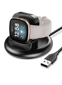 Y&D Charger Compatible with Fitbit Sense/Fitbit Versa 3 Charging Dock, Anti-Slip Replacement Cable Stand Station 100cm Cord Accessories Cradle Base Holder for Sense/Versa Smartwatch  - Image 1