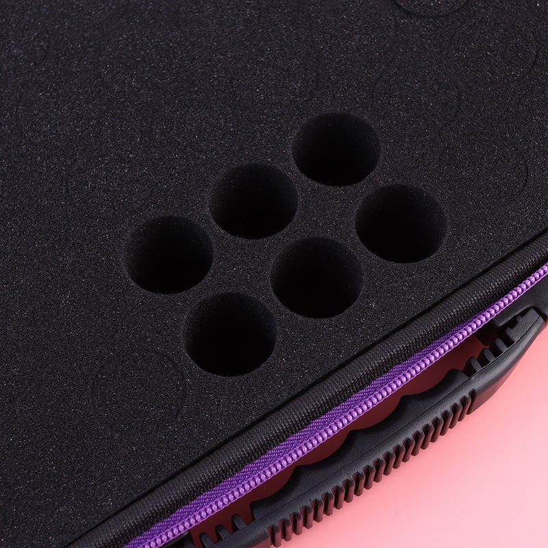 15ml Essential Oils Storage Bag 60 Grid Essential Oil Travel Holder Portable Essential Oil Organizer (Purple, 15ml Lining) - Image 5